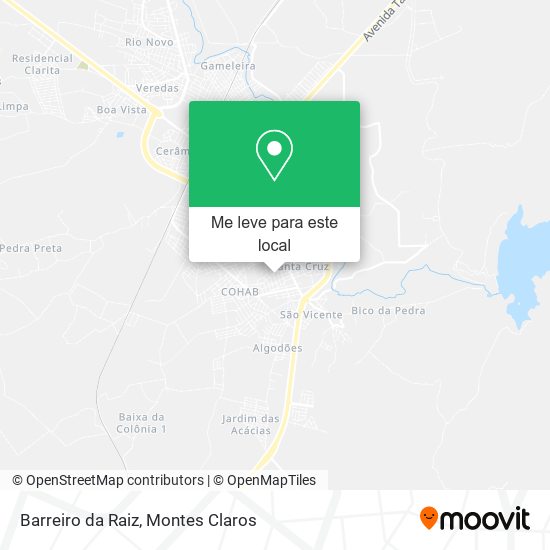 Barreiro da Raiz mapa