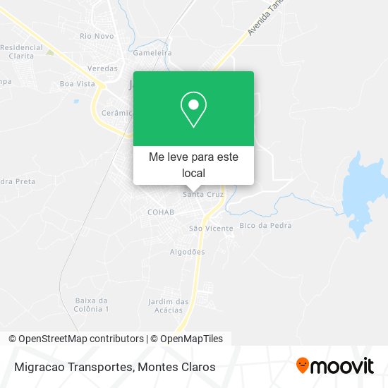 Migracao Transportes mapa