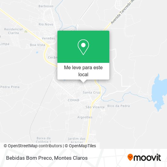 Bebidas Bom Preco mapa