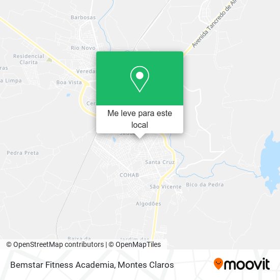 Bemstar Fitness Academia mapa