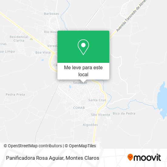 Panificadora Rosa Aguiar mapa