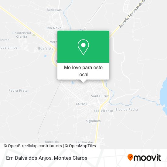 Em Dalva dos Anjos mapa