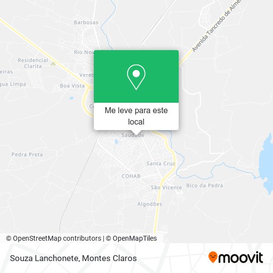 Souza Lanchonete mapa