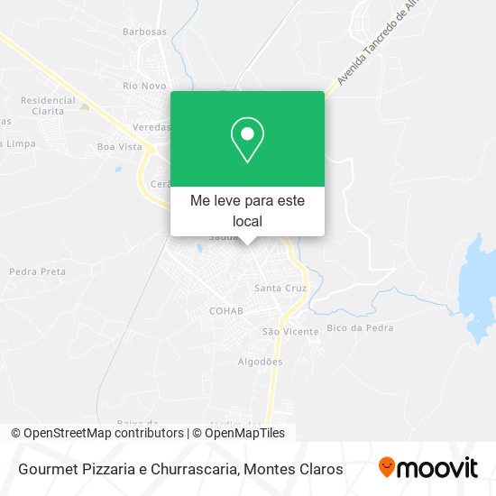 Gourmet Pizzaria e Churrascaria mapa