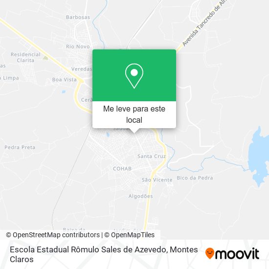 Escola Estadual Rômulo Sales de Azevedo mapa