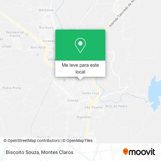 Biscoito Souza mapa