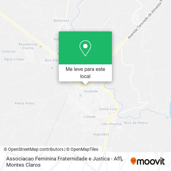 Associacao Feminina Fraternidade e Justica - Affj mapa