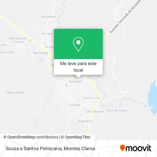 Souza e Santos Petiscaria mapa