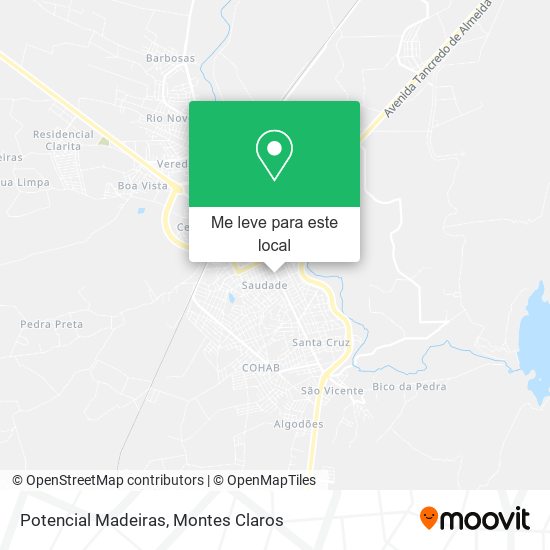 Potencial Madeiras mapa