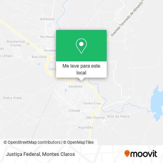 Justiça Federal mapa