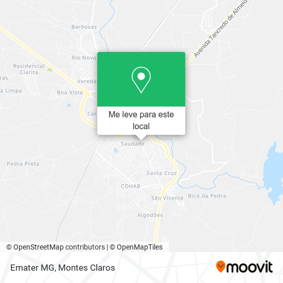 Emater MG mapa