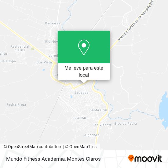 Mundo Fitness Academia mapa