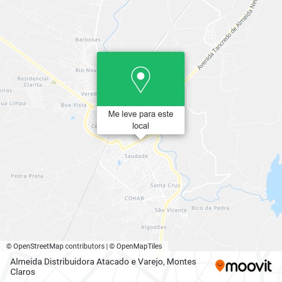 Almeida Distribuidora Atacado e Varejo mapa