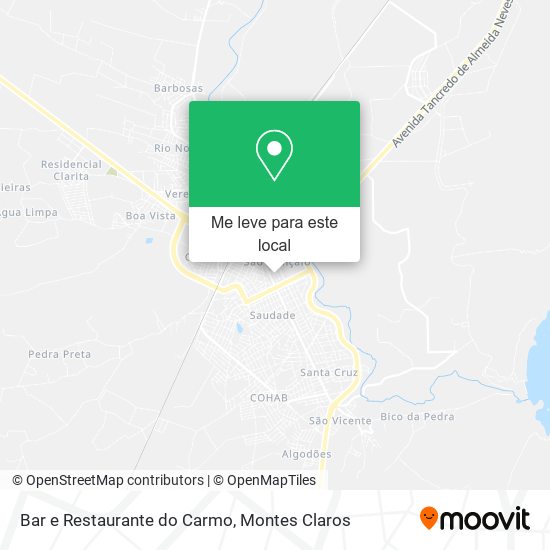 Bar e Restaurante do Carmo mapa