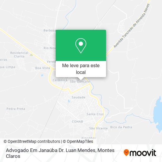 Advogado Em Janaúba Dr. Luan Mendes mapa