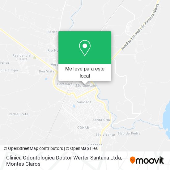 Clinica Odontologica Doutor Werter Santana Ltda mapa
