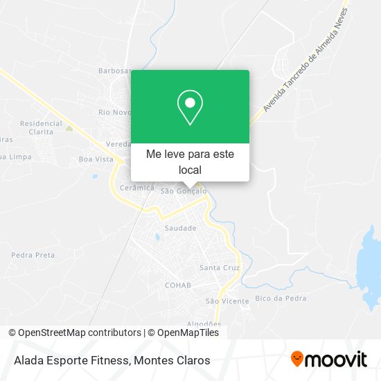 Alada Esporte Fitness mapa