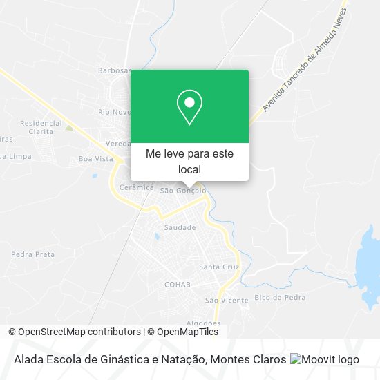 Alada Escola de Ginástica e Natação mapa