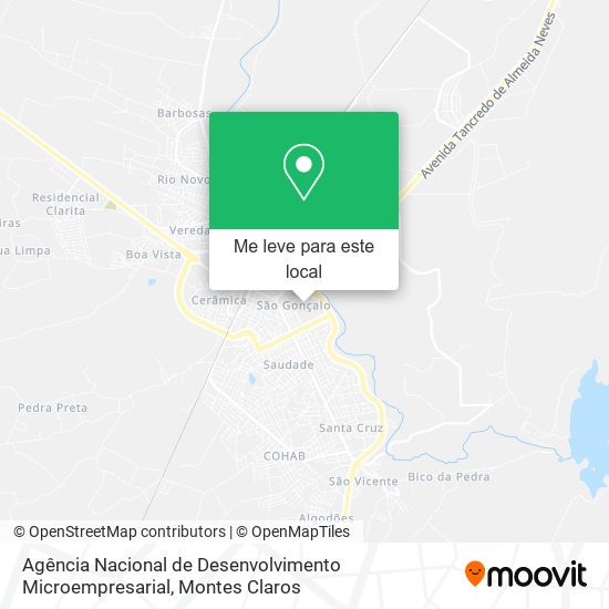 Agência Nacional de Desenvolvimento Microempresarial mapa