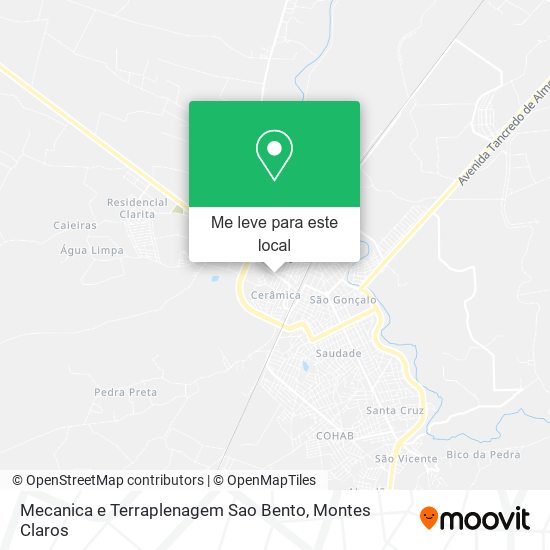 Mecanica e Terraplenagem Sao Bento mapa