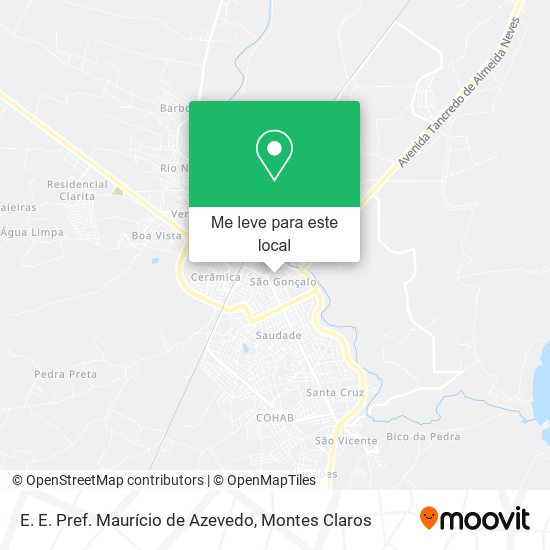 E. E. Pref. Maurício de Azevedo mapa