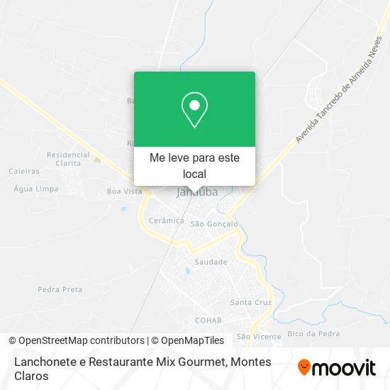 Lanchonete e Restaurante Mix Gourmet mapa