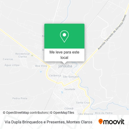 Via Dupla Brinquedos e Presentes mapa