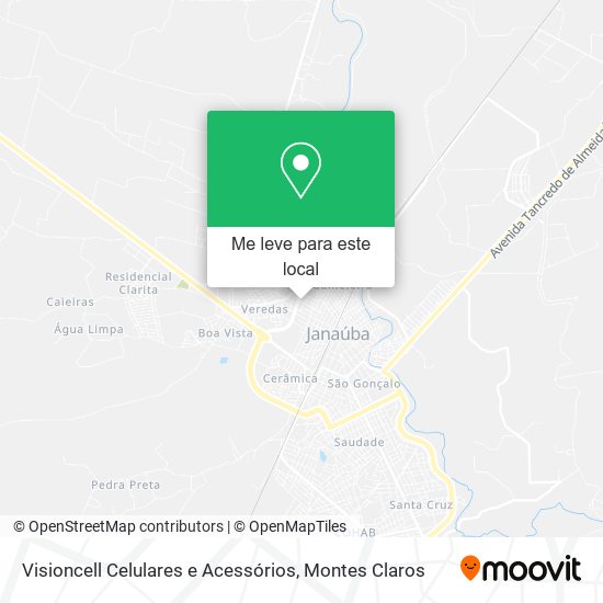 Visioncell Celulares e Acessórios mapa