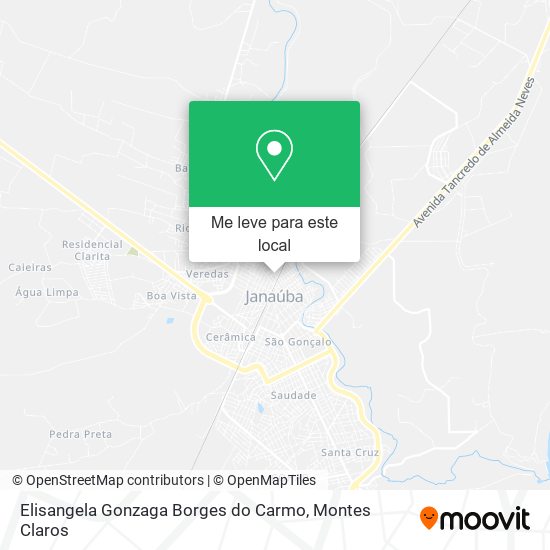 Elisangela Gonzaga Borges do Carmo mapa