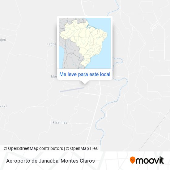 Aeroporto de Janaúba mapa