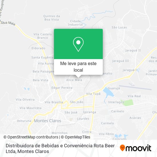 Distribuidora de Bebidas e Conveniência Rota Beer Ltda mapa