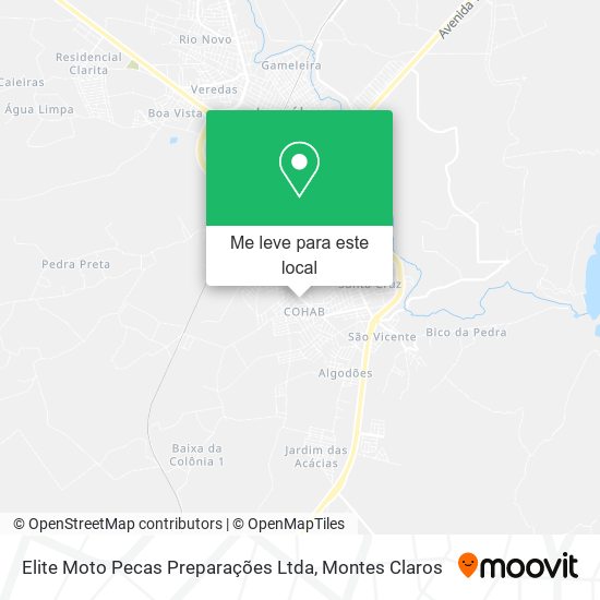 Elite Moto Pecas Preparações Ltda mapa