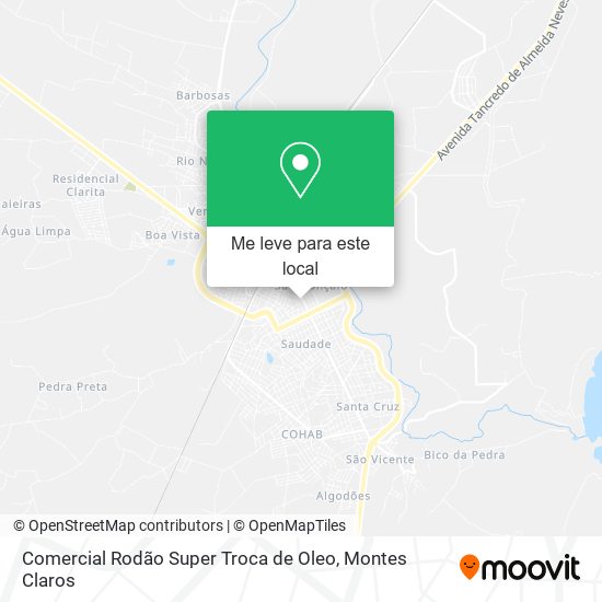 Comercial Rodão Super Troca de Oleo mapa