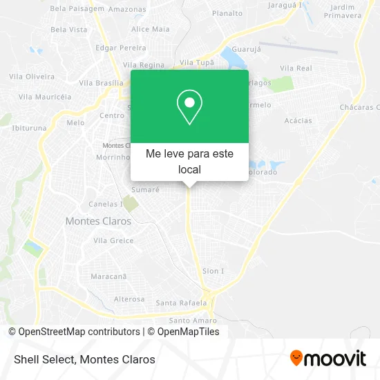 Shell Select mapa