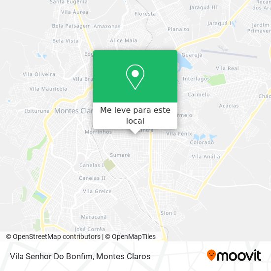 Vila Senhor Do Bonfim mapa