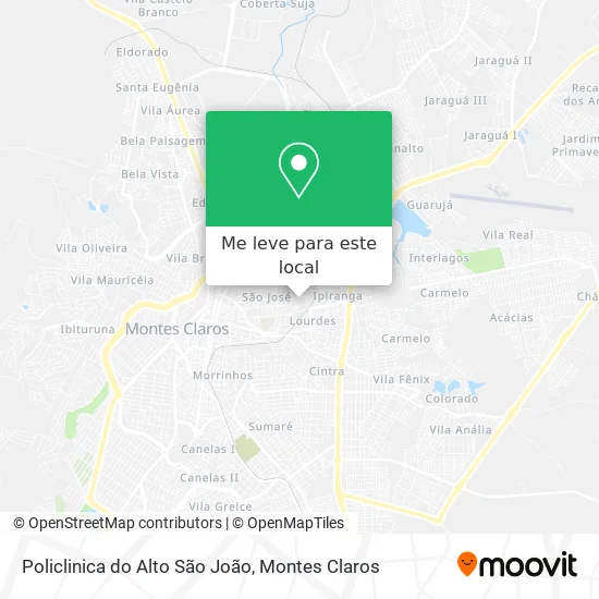 Policlinica do Alto São João mapa