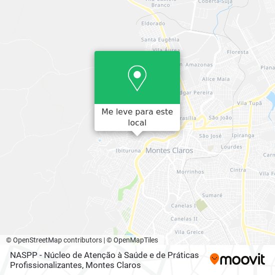 NASPP - Núcleo de Atenção à Saúde e de Práticas Profissionalizantes mapa