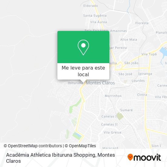 Acadêmia Athletica Ibituruna Shopping mapa