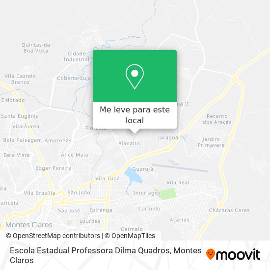 Escola Estadual Professora Dilma Quadros mapa
