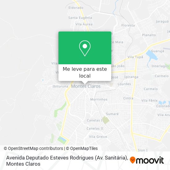 Avenida Deputado Esteves Rodrigues (Av. Sanitária) mapa