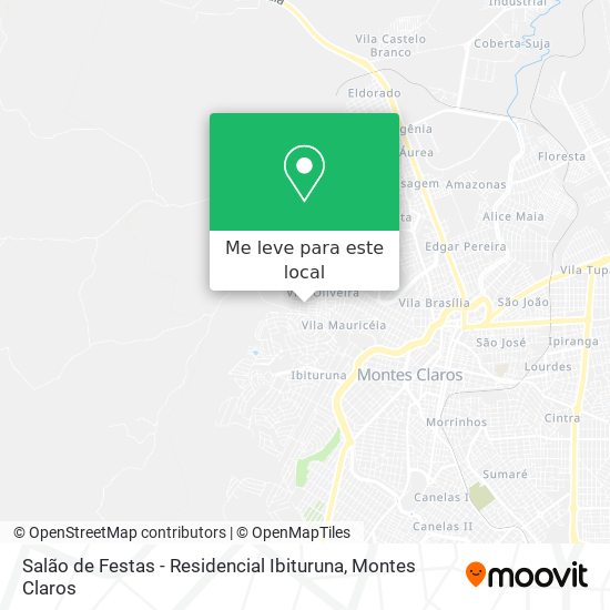 Salão de Festas - Residencial Ibituruna mapa