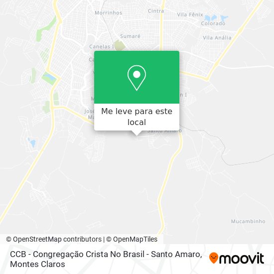 CCB - Congregação Crista No Brasil - Santo Amaro mapa