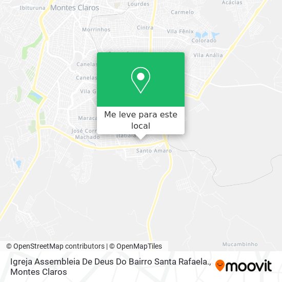 Igreja Assembleia De Deus Do Bairro Santa Rafaela. mapa