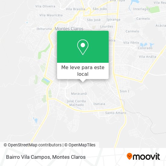 Bairro Vila Campos mapa