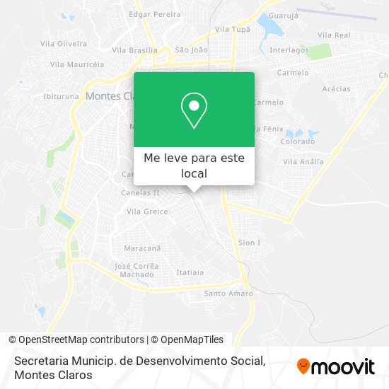 Secretaria Municip. de Desenvolvimento Social mapa