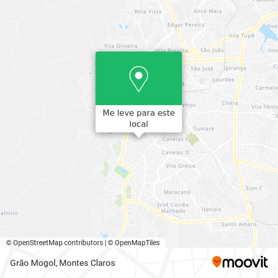 Grão Mogol mapa