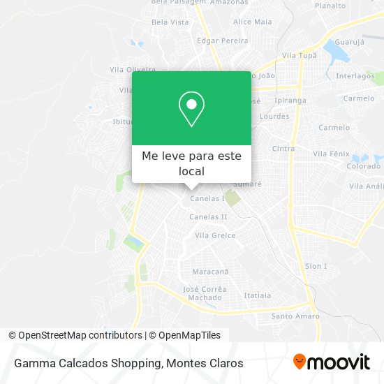 Gamma Calcados Shopping mapa