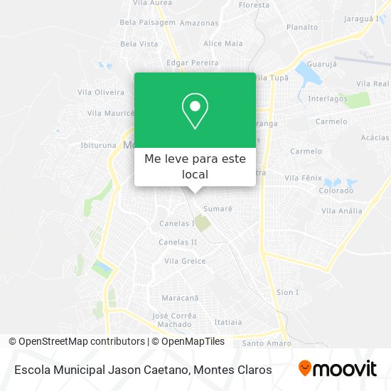 Escola Municipal Jason Caetano mapa