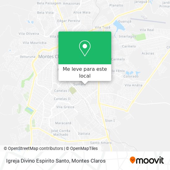Igreja Divino Espirito Santo mapa