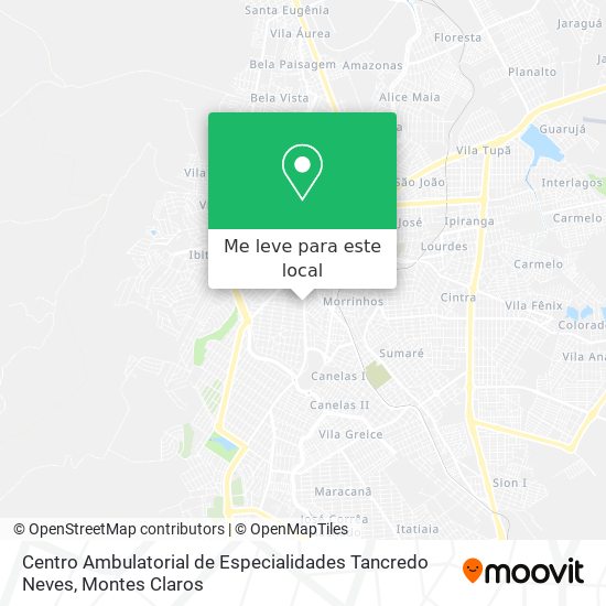 Centro Ambulatorial de Especialidades Tancredo Neves mapa